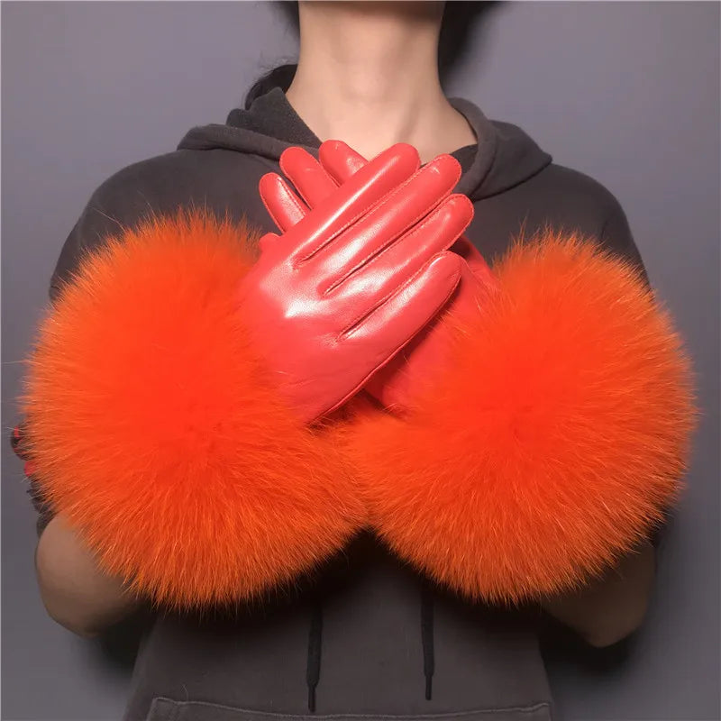 Glove - Fox Fur Luxury Style Warm Gloves