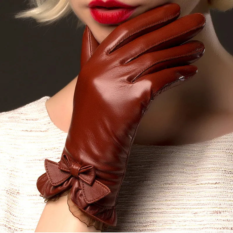 Fashion Gloves Wrist Lace Bow