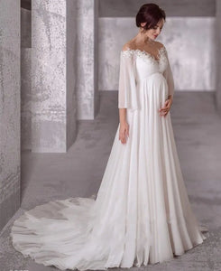 Wedding  Dress - Maternity Chiffon Wedding Dresses