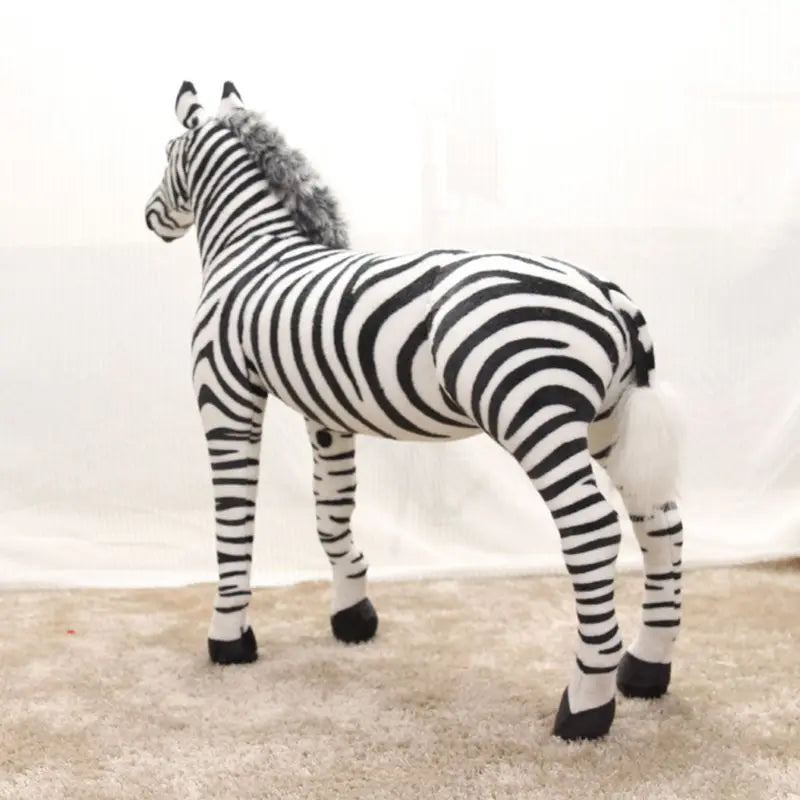 Zebra - Soft Stuffed Realistic Zebra