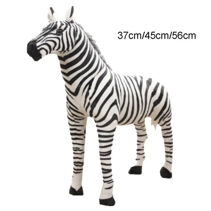 Zebra - Soft Stuffed Realistic Zebra