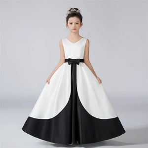 Dress - V-Neck Detachable Bow Dress