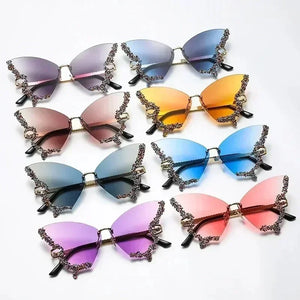 Luxury Diamond Butterfly Sunglasses