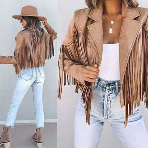 Jacket - Suede  Indie Folk Tassel Jacket