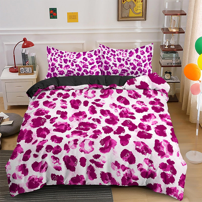 Leopard Print Bedding Set