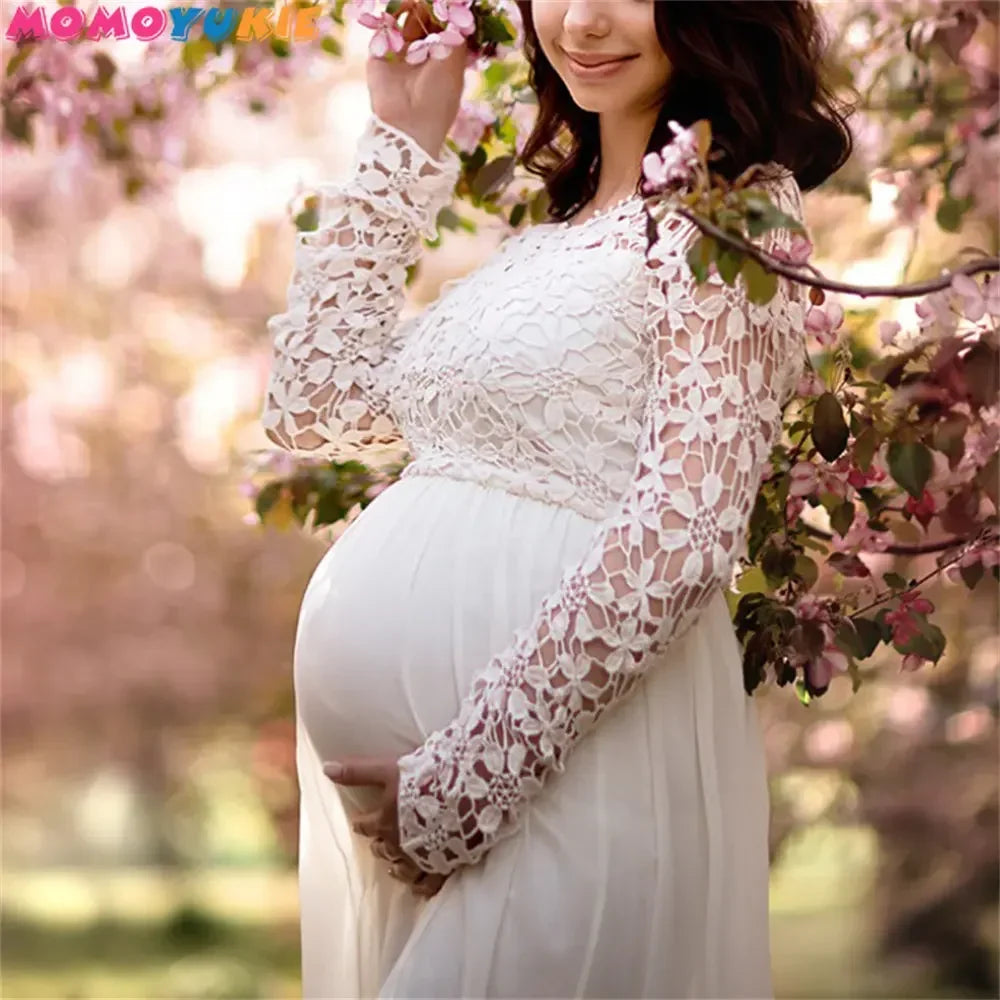 Dress -  What A Cutie Pregnancy Maxi Gown