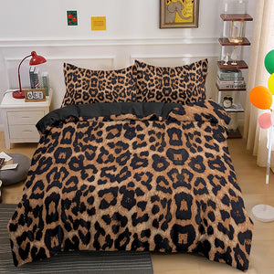 Leopard Print Bedding Set