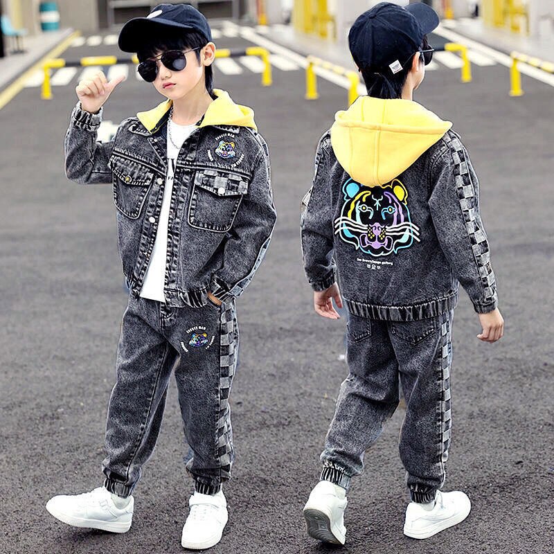 Sweat Suit - Coat + Pants Cotton 2Pcs/Sets