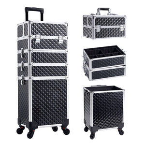 Makeup Luggage -  4 in 1 Detachable Trolley Case