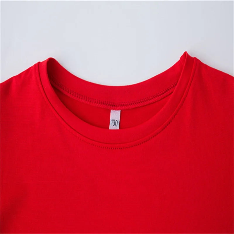 ELMO Summer Children's Cotton Round Neck T-shirt