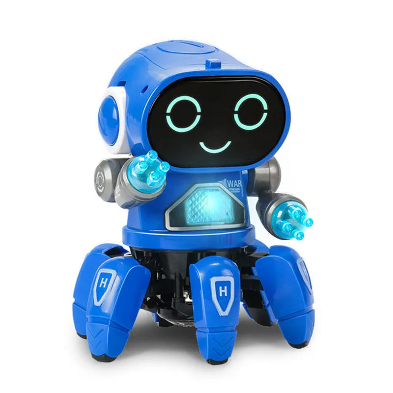 Toy - Cute 6-Claw LED Light Musical Dancing Robot