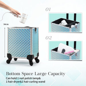 Makeup Luggage -  4 in 1 Detachable Trolley Case