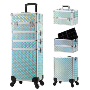 Makeup Luggage -  4 in 1 Detachable Trolley Case