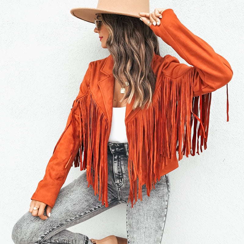 Jacket - Suede  Indie Folk Tassel Jacket