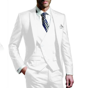 White Wedding Groom Suits