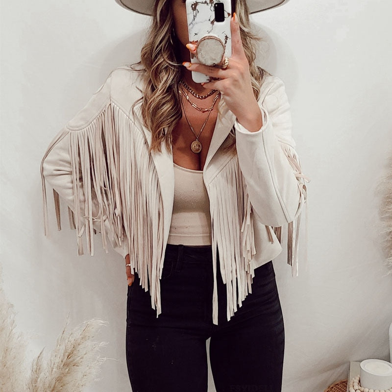 Jacket - Suede  Indie Folk Tassel Jacket