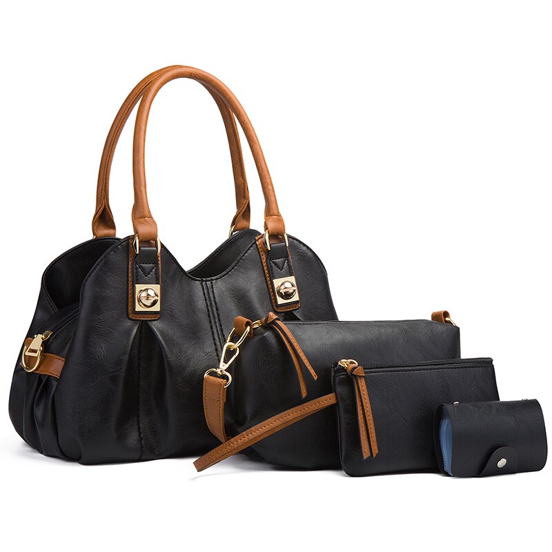 Purse - Retro 4 Pcs Set Women's Bag