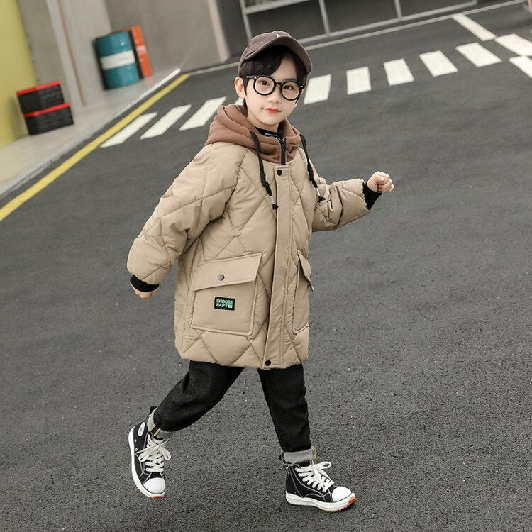 Coat - Children Winter Cotton Jacket Boy