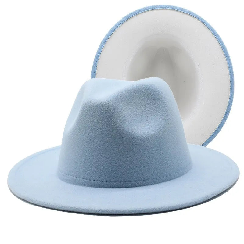 Hat - Two-color Fedora Hat