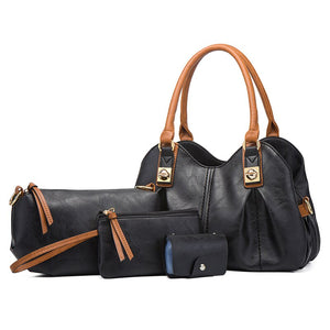 Purse - Retro 4 Pcs Set Women's Bag