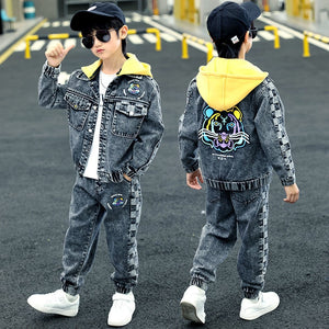 Sweat Suit - Coat + Pants Cotton 2Pcs/Sets