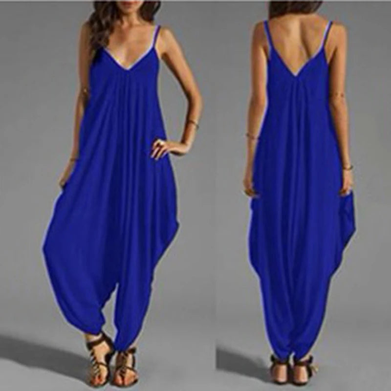 Romper - V-Neck  Sleeveless Jumpsuits