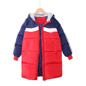 Coat - Red Girls or Boy  Warm Long Puffer Jackets