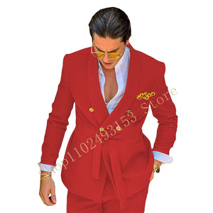 Suit - New Design Green Male Suits