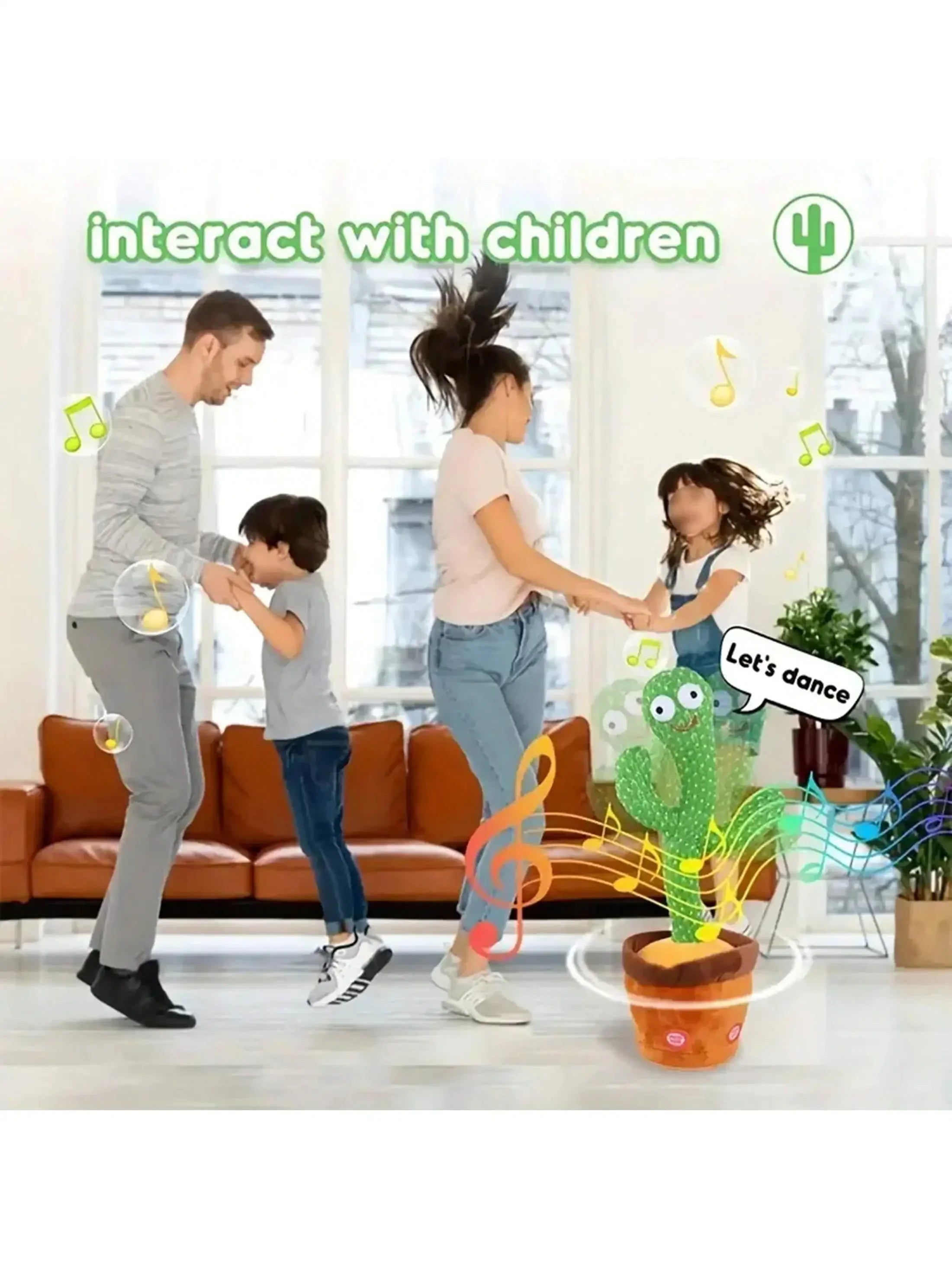 Toys - 1pc-Dancing Talking Cactus