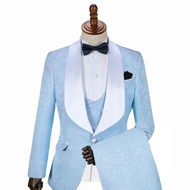 Formal Floral Men's Wedding Suit