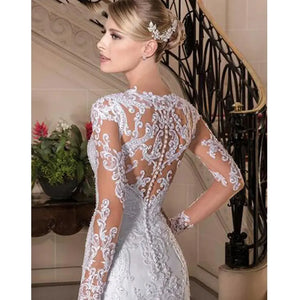 Wedding -  Illusion Back Wedding Dress