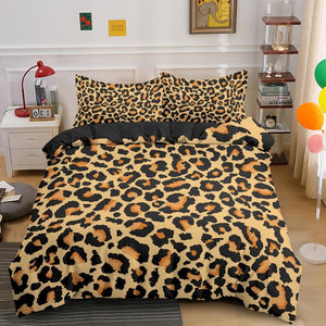 Leopard Print Bedding Set