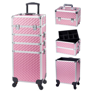 Makeup Luggage -  4 in 1 Detachable Trolley Case