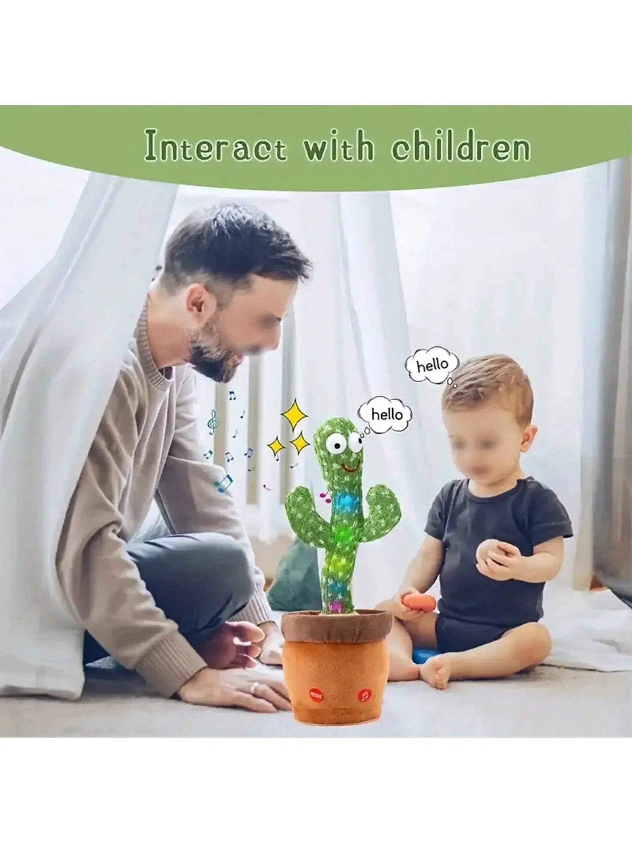 Toys - 1pc-Dancing Talking Cactus