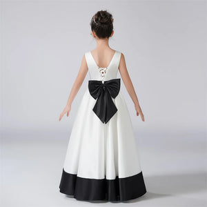 Dress - V-Neck Detachable Bow Dress