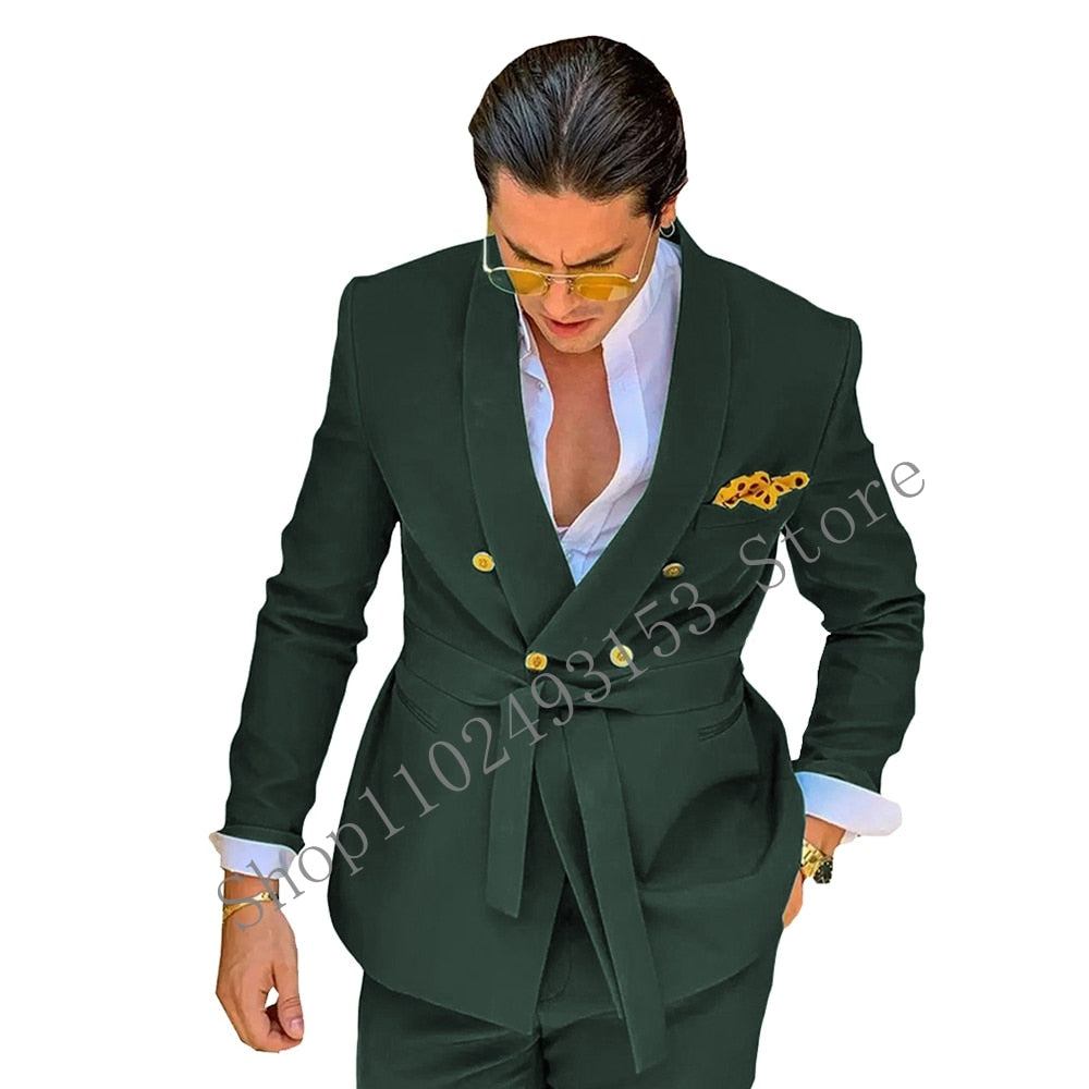 Suit - New Design Green Male Suits