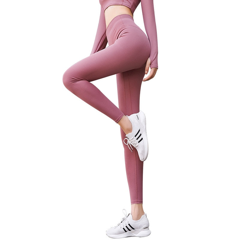 Leggings - Seamless High Waist Hip Lift Workout Gym Leggings