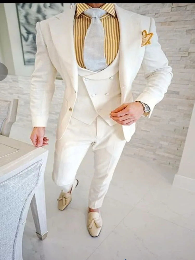 Formal Floral Men's Wedding Suit