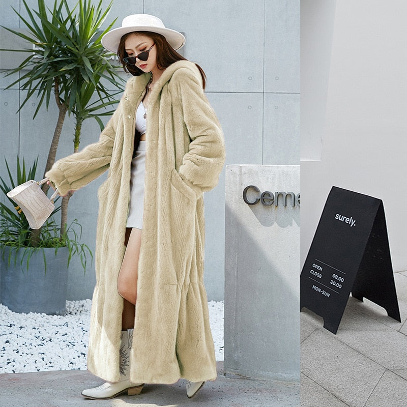 Coat - Winter Leopard Fur Jacket