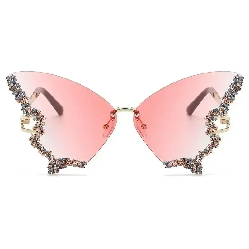 Luxury Diamond Butterfly Sunglasses