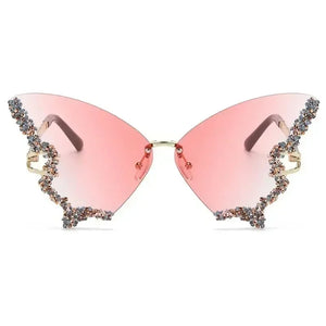 Luxury Diamond Butterfly Sunglasses