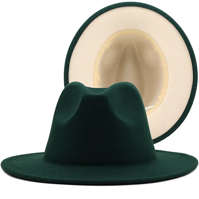 Hat - Two-color Fedora Hat