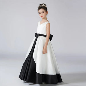 Dress - V-Neck Detachable Bow Dress