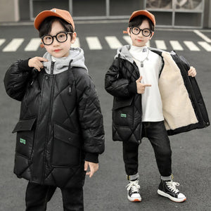 Coat - Children Winter Cotton Jacket Boy