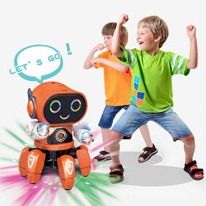 Toy - Cute 6-Claw LED Light Musical Dancing Robot