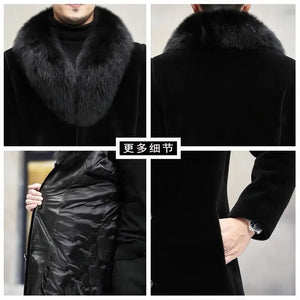 Coat - Fur coat with wide collar