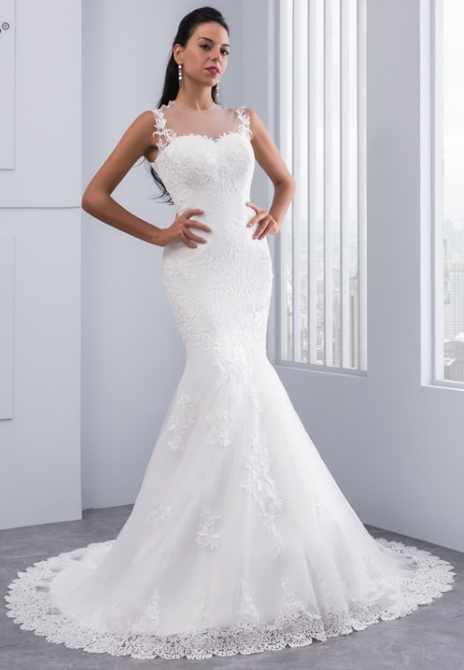 Full Length Scoop Neck Bridal Gown Affordable Wedding Dresses Find Your Dream Dress Today.