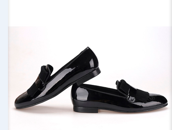 Homemade Black Patent Leather Shoe