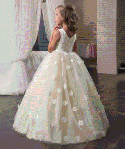 Fancy Flower Long Gowns