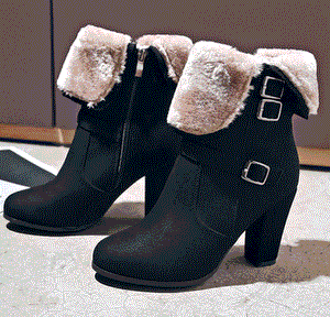 Plush Women Warm Ankle Boots